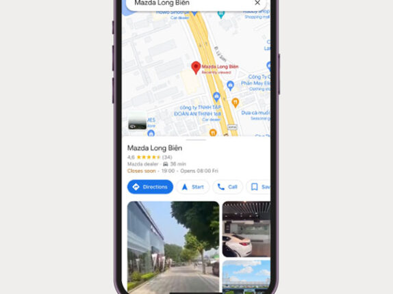 Mazda-Long-Biên---Iphone-Map